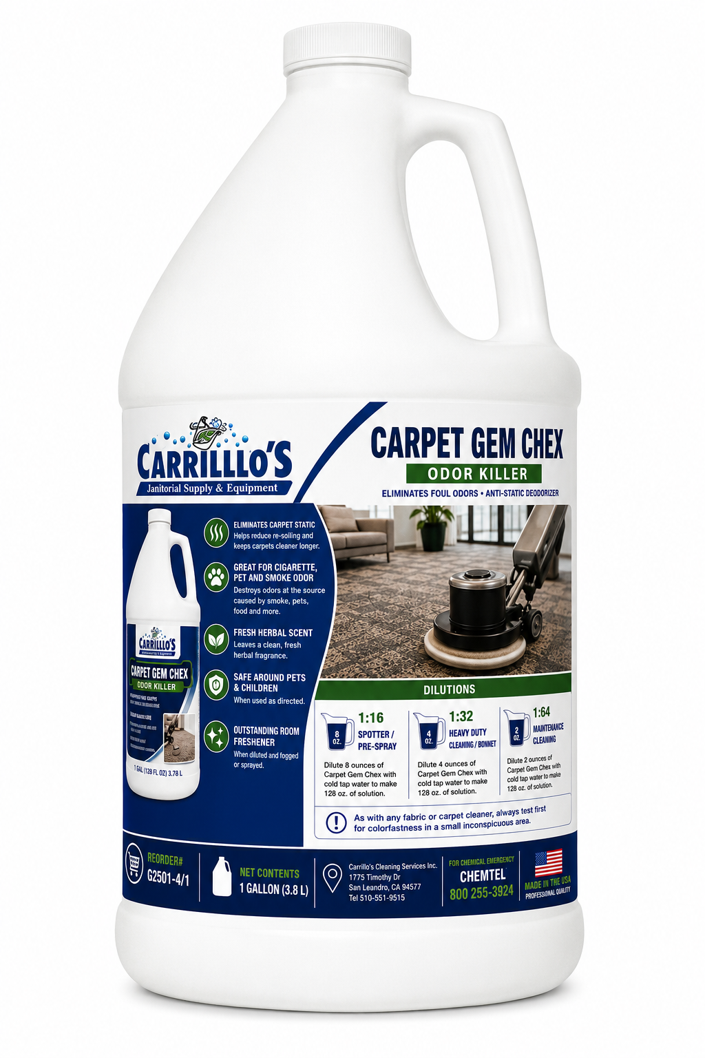CARPET GEM CHEX  case & gallon