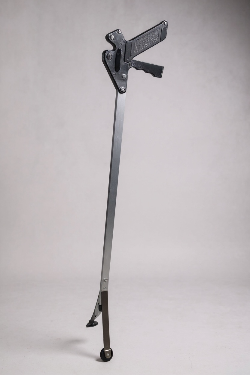 38” Long - Aluminum with Round Gripper Holders