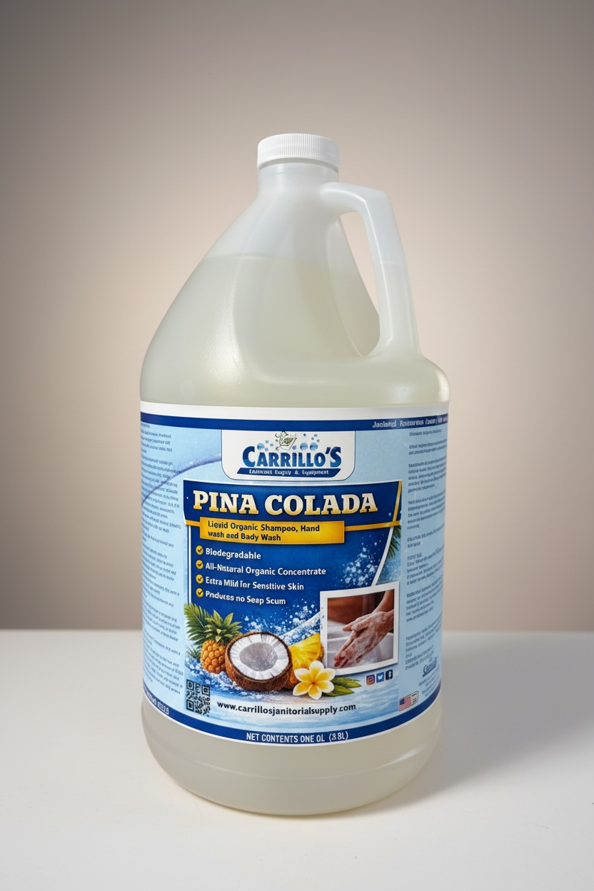 PINA COLADA Liquid Organic Shampoo, Hand wash and Body Wash