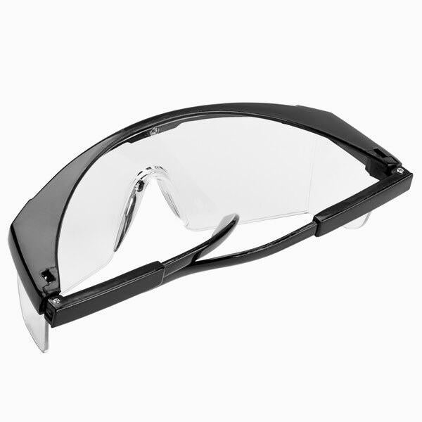 Cordova Scratch Resistant Safety Glasses / Eye Protection - Black with Clear Lens