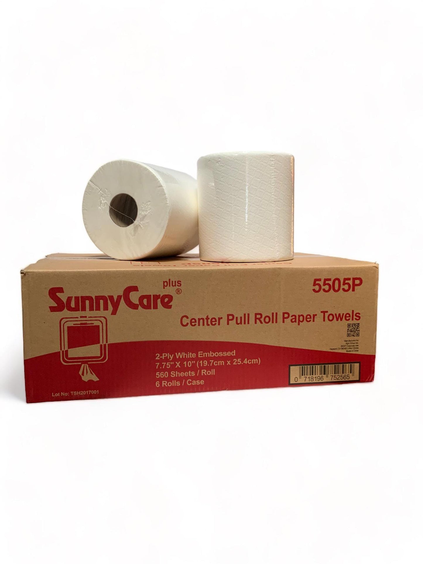 SUNNYCARE CENTER PULL TOWEL 2-PLY 6 ROLLS/CASE