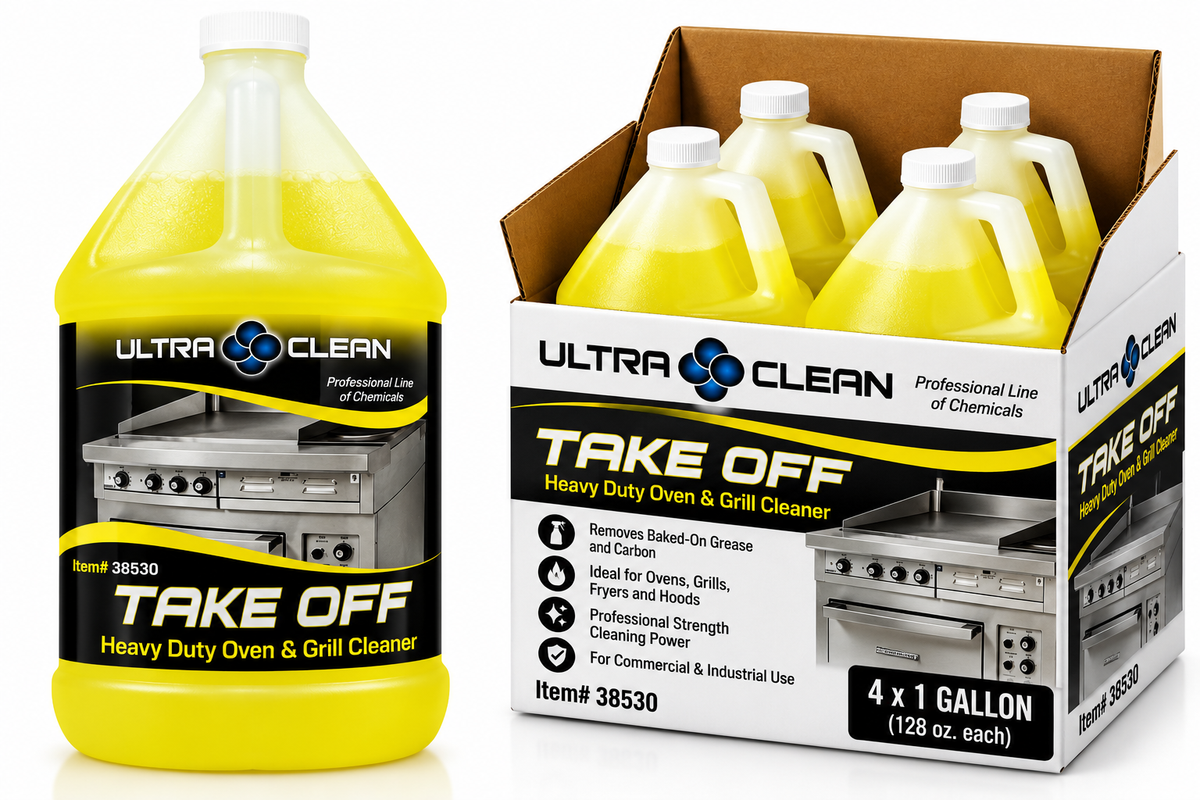 TAKE OFF Heavy Duty Oven & Grill Cleaner – 1 Gallon / 4 Gallon Case