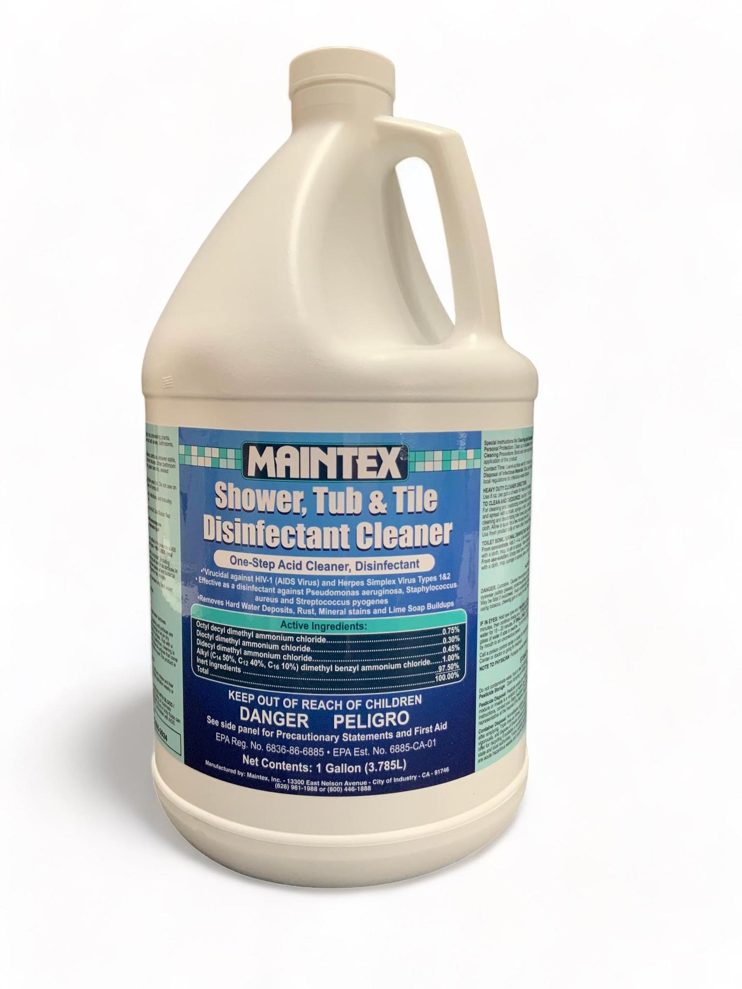 Maintex Shower, Tub & Tile Disinfectant Cleaner (Gallon) 4/Case And Singles