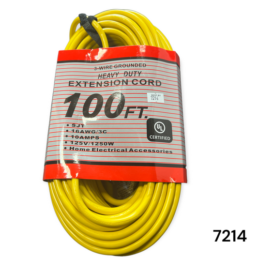 100/FT CORD 16/3 300 VOLT INULATED EXTENSION CORD W/LIGHTED ENDS 100FT