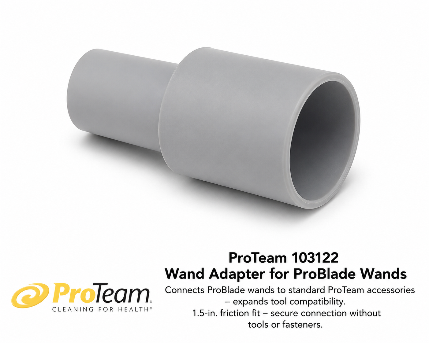 ProTeam 103122 Wand Adapter for ProBlade Wands – 1.5" Friction Fit