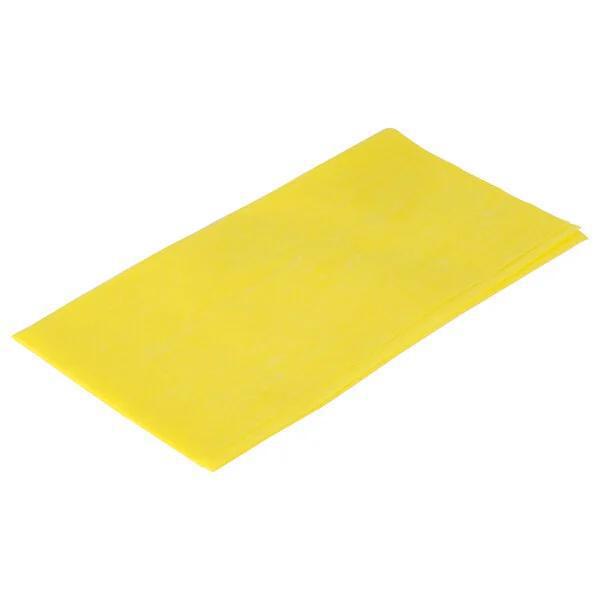 8673 24" x 24" Yellow Light-Duty Stretchable Dusting Cloth