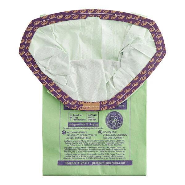 PROTEAM 107314 VACUUM BAG FOR 6 QT. BACKPACK VACUUM 10/PACK