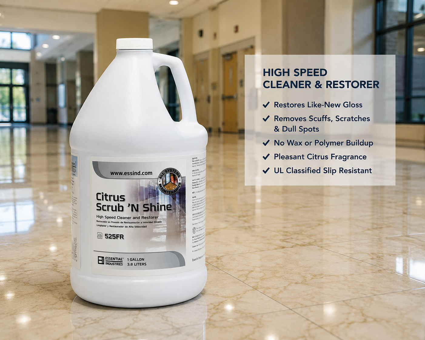 Essential Citrus Scrub 'N Shine® High-Speed Cleaner & Restorer