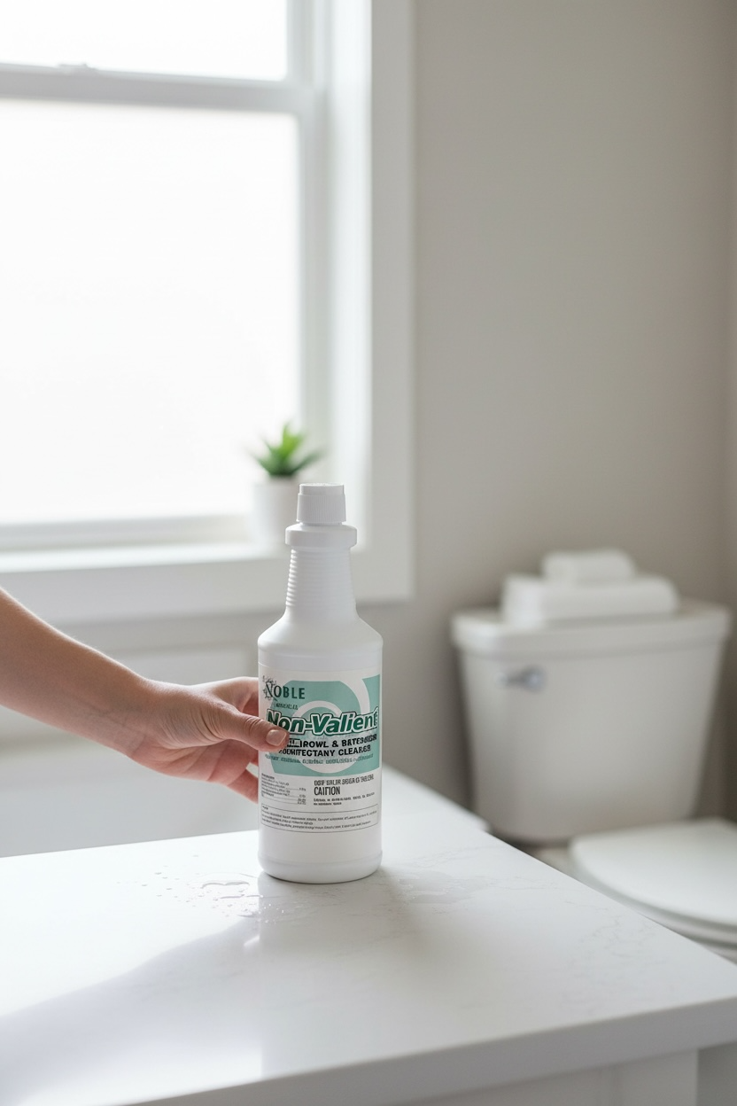 Noble 32 oz. Non-Valient Non-Acid Ready-to-Use Toilet Bowl & Restroom Cleaner / Disinfectant - 12/Case
