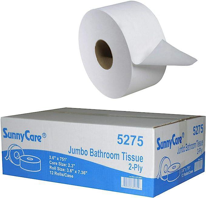 Sunnycare Premium Jumbo Roll Bathroom Tissue 3.6x751 ft