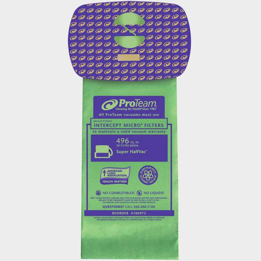 ProTeam 106973 6 Qt. Vacuum Bag - 10/Pack