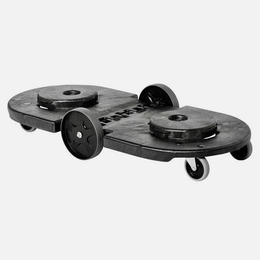 Rubbermaid FG264600BLA BRUTE Black Tandem Dolly for FG262000, FG263200, FG264300, FG265500, FG352600, FG353600 Containers