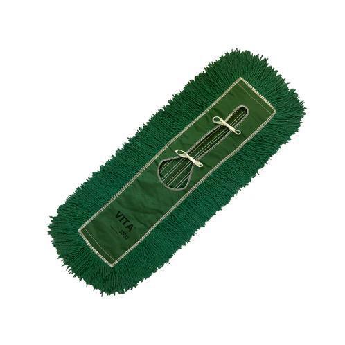 Dust Mops - Twisted Closed-Loop - Industrial Grade - Launderable  Green /24 Inch