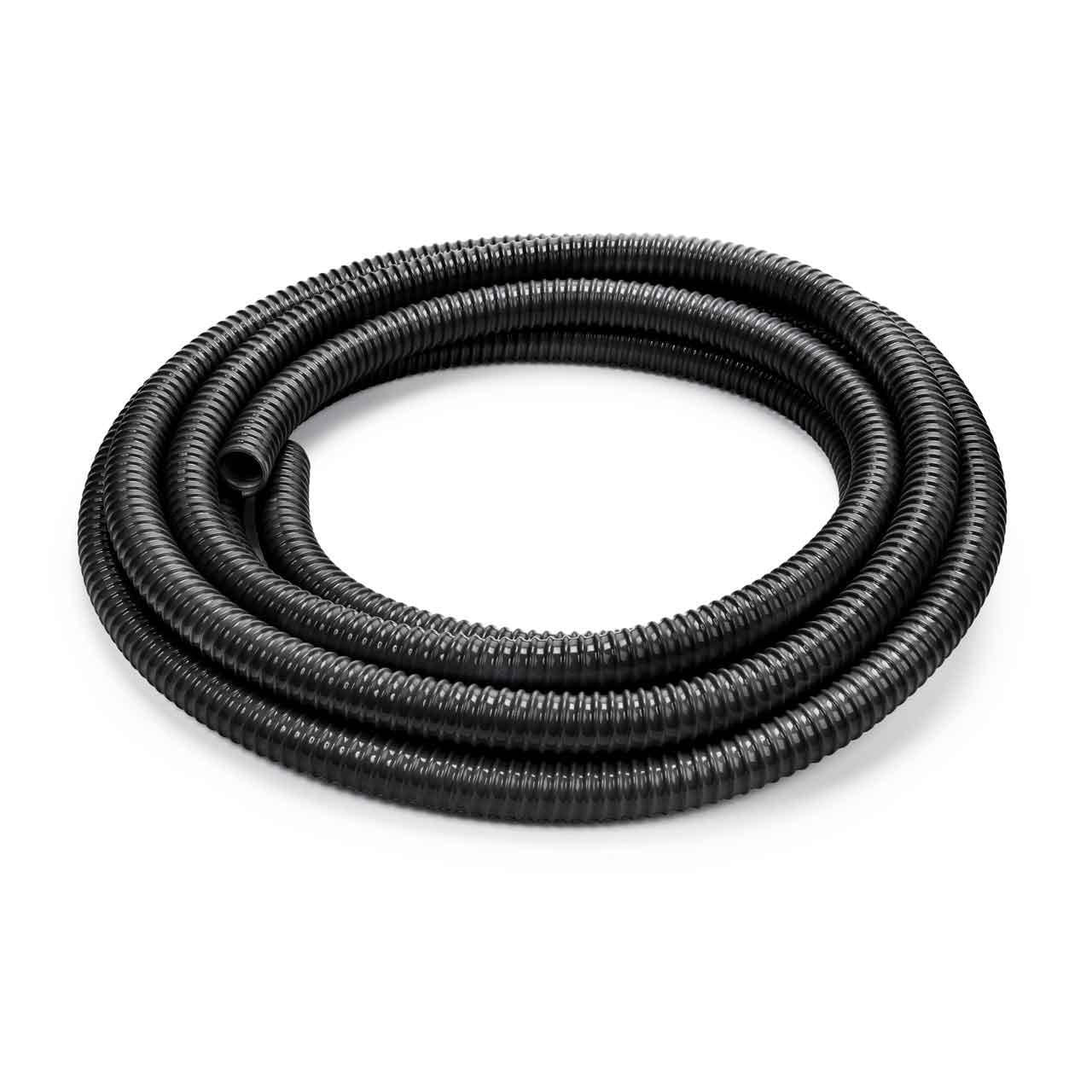 COMMERCIAL 1-1/2 IN 25FT CRUSHPROOF HOSE BLACK VINYL- (CUFF NOT INCLUDED)