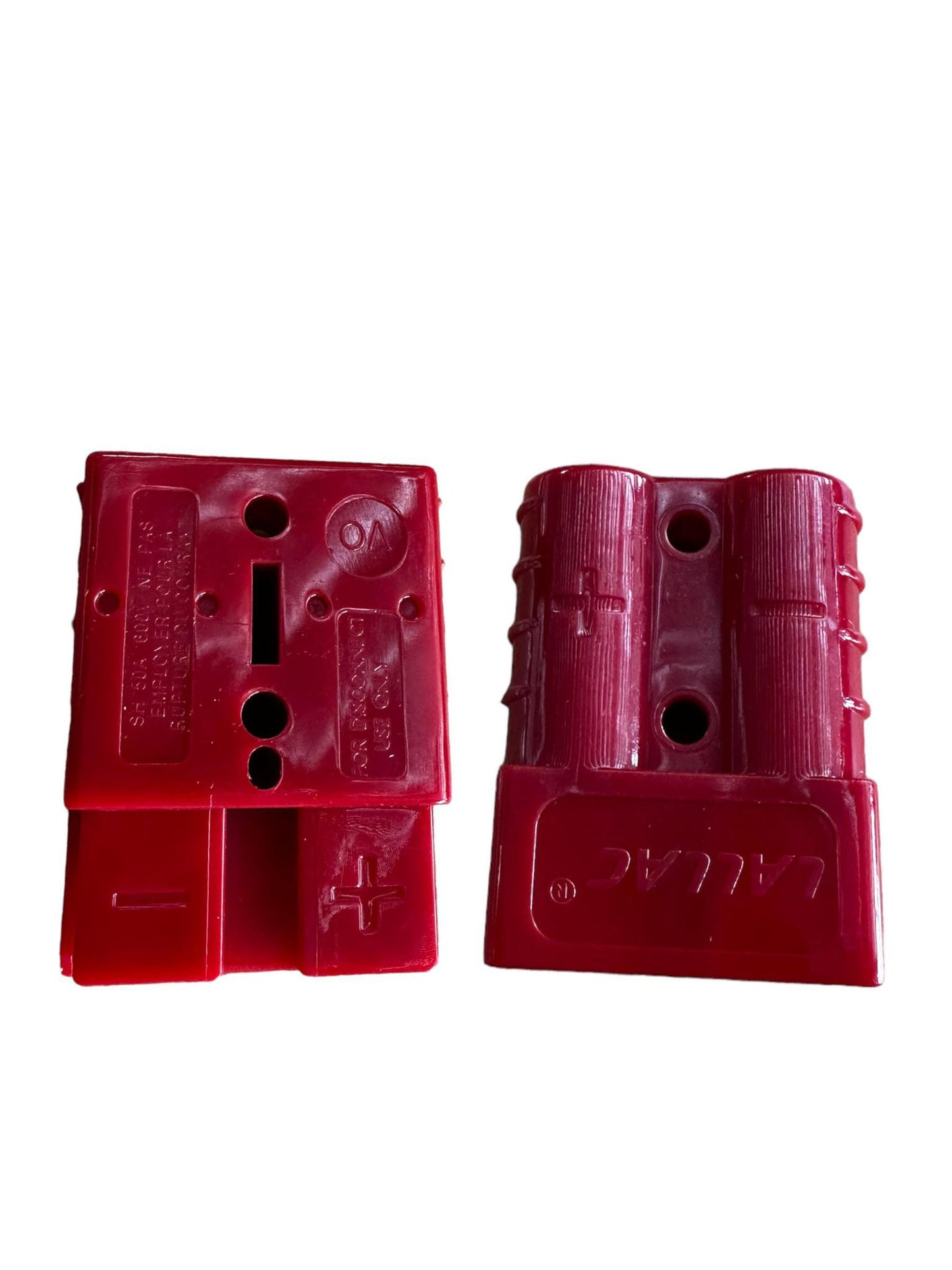 SH-2 Way Power Connector Quick Connect Disconnect 600V 50Amp Battery Cable Connector (Red Housing, 6/8/10/12AWG) Each