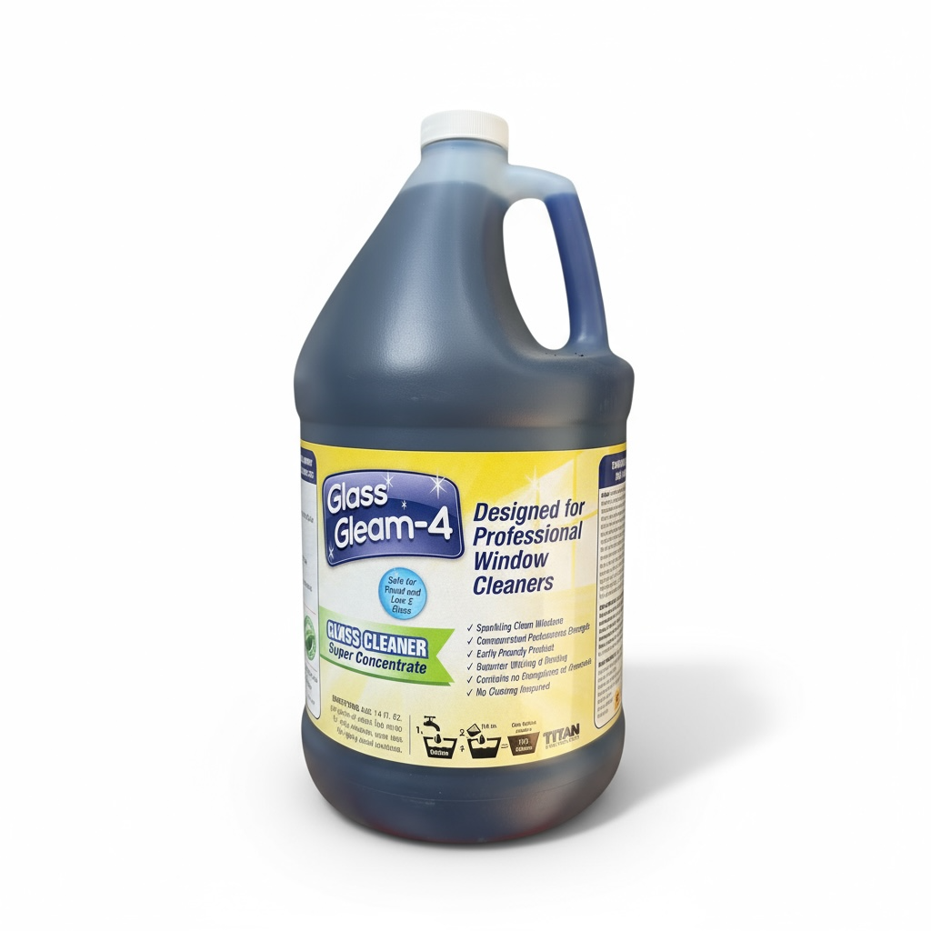 Glass Gleam 4 - Glass and Window Cleaner - Highly Concentrated - 1 Gallon Makes 512 gallons of RTU Product