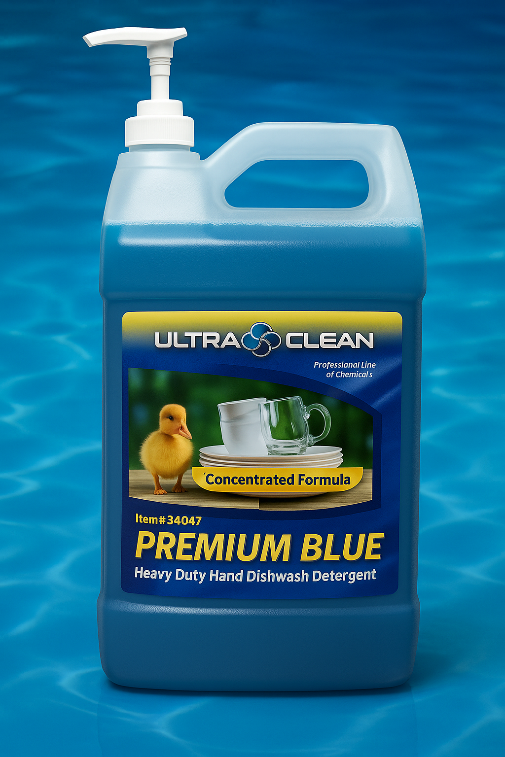 PREMIUM BLUE DISHWASH case of 4 gal and singles