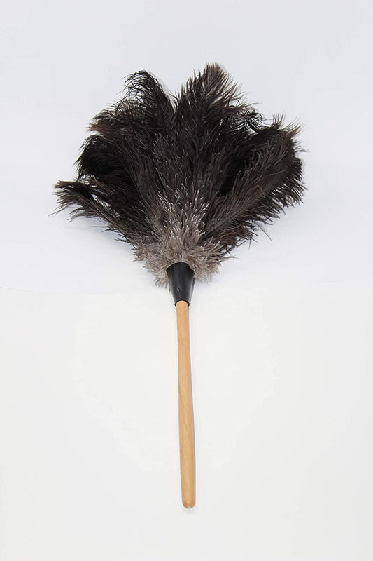 4603 23 IN FEATHER DUSTER WITH WOODEN HANDLE