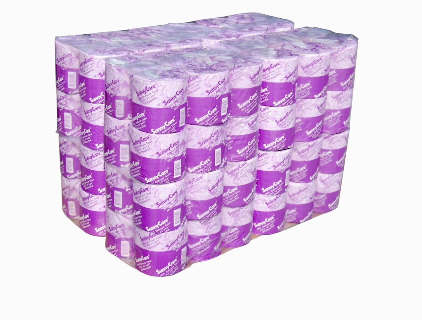 SunnyCare Bathroom tissue White Virgin Premium 2-Ply;4.5in x 4.0in;500 sheets per roll;96 rolls per case