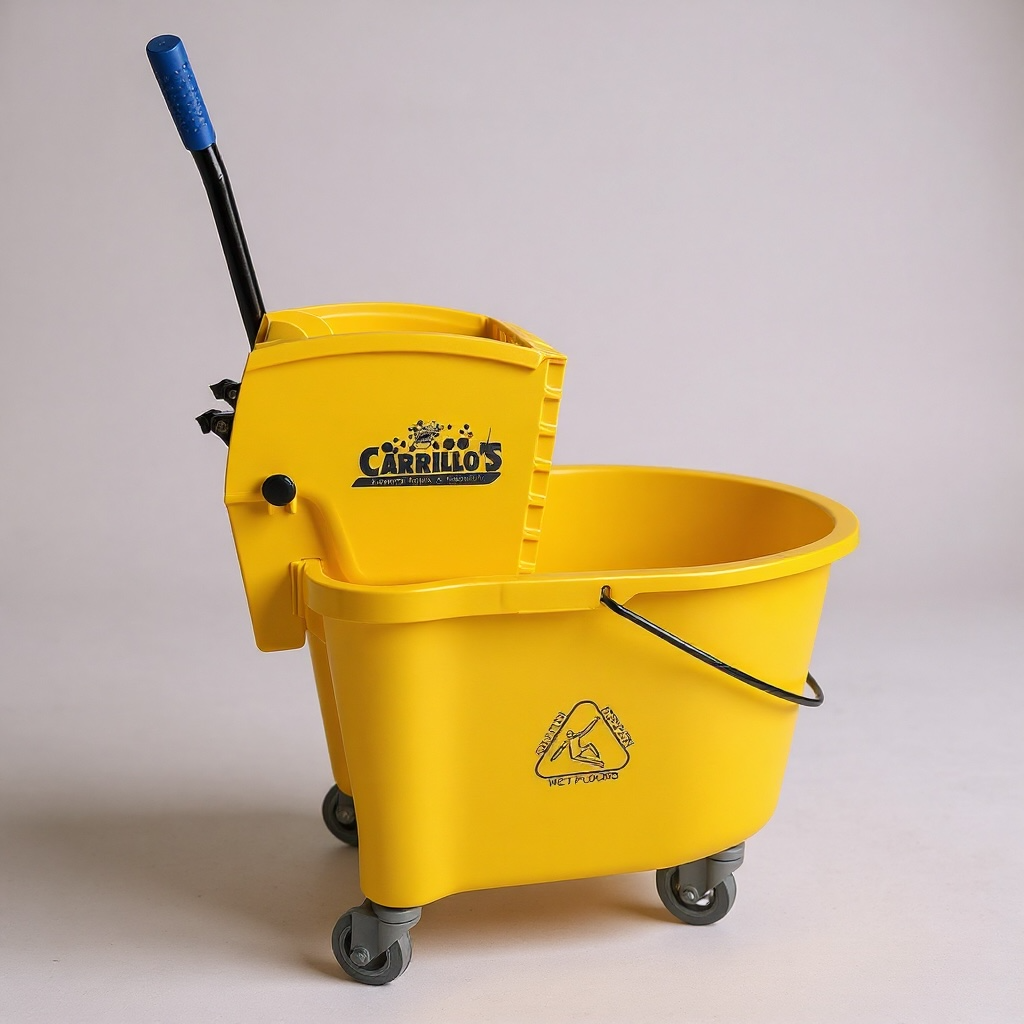 Carrillo’s 35QT Down Press Mop Bucket – 2-Piece Combo