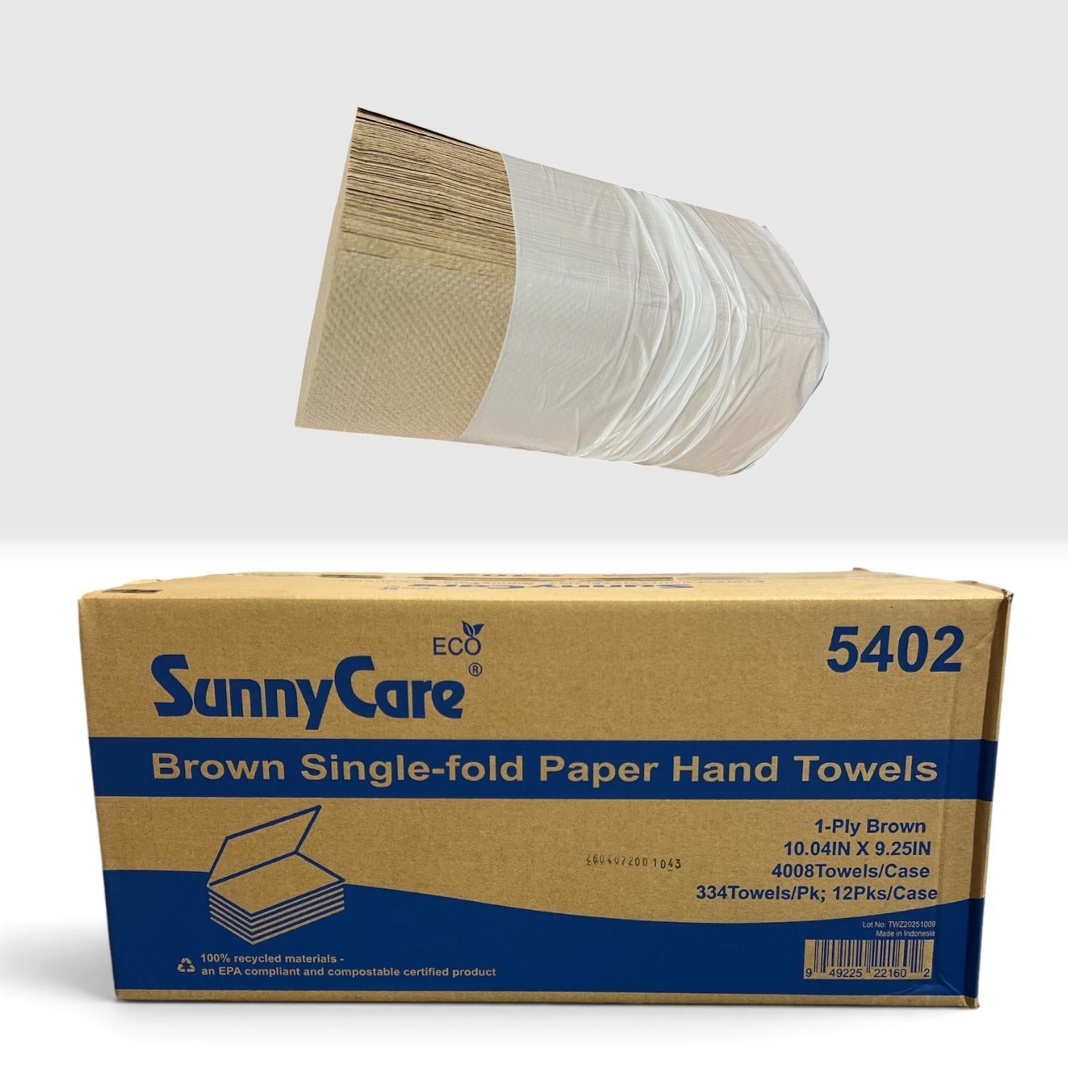 SingleFold Paper Towel - Brown