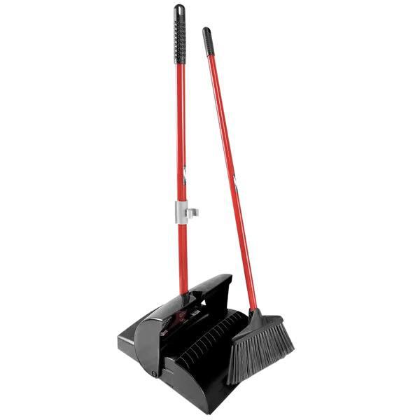 Libman 917 10" Lobby Broom and Closed-Lid Dust Pan