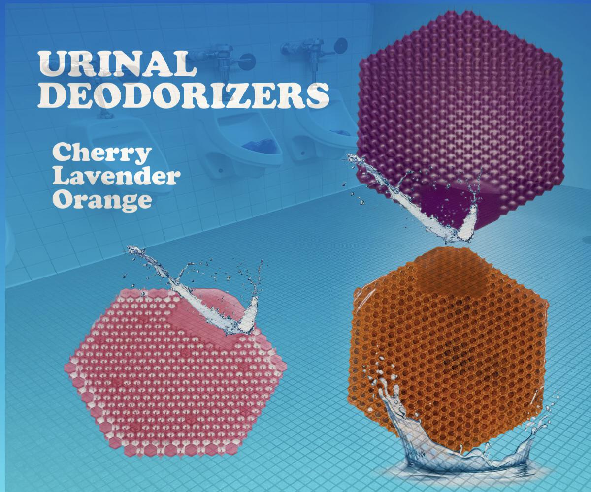 URINAL DEODORIZERS Case of 20 & Packs of 2