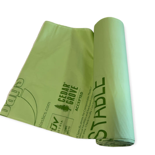 24x33 1.0mil 250/cs Green COMPOSTABLE