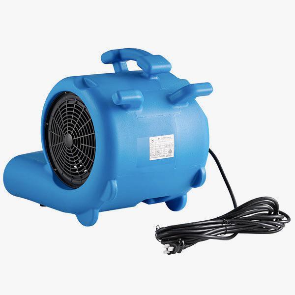 Lavex Janitorial 2-Speed Compact Air Mover with GFCI Power Outlets - 1/3 hp