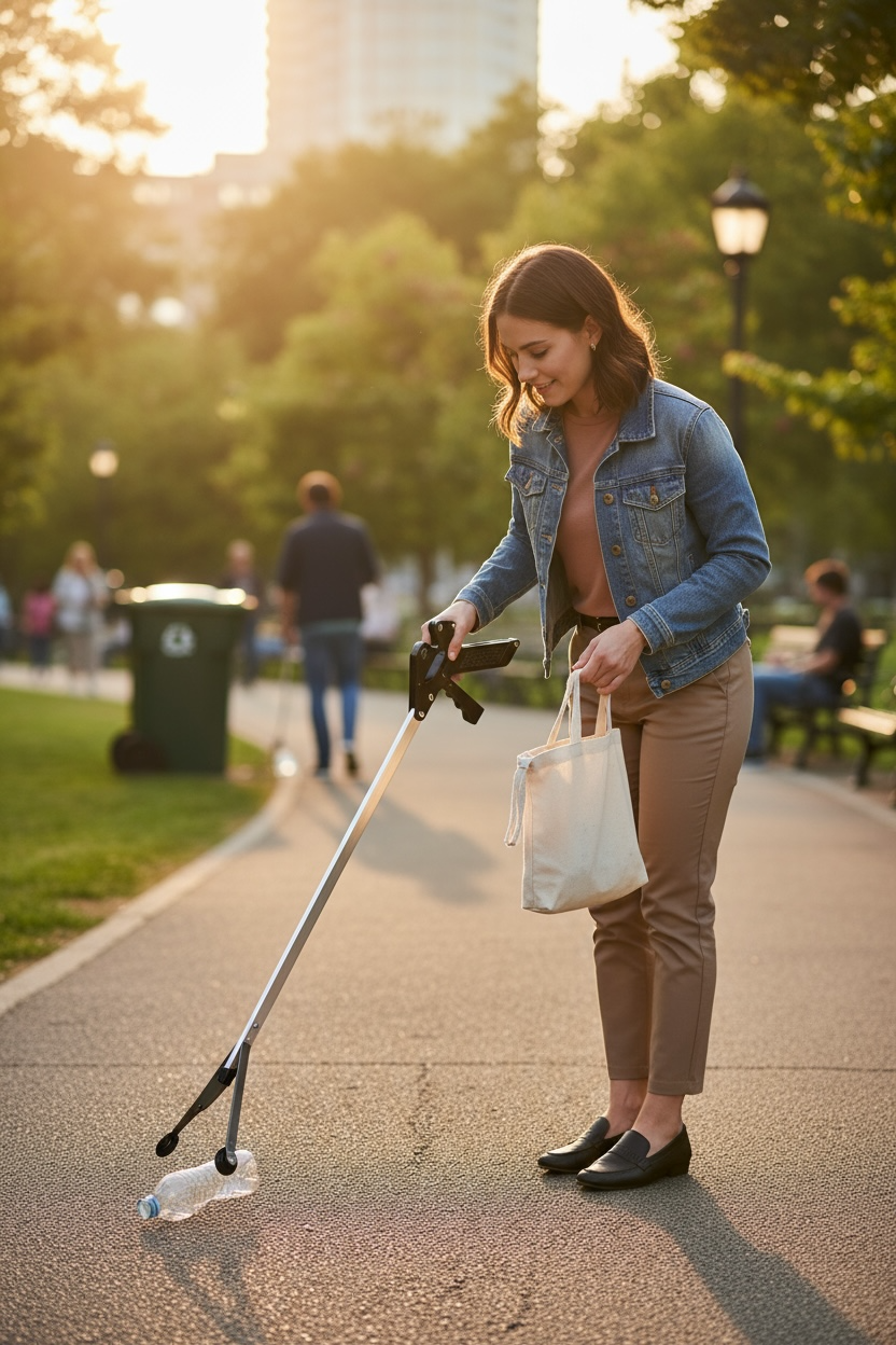 38” Long - Aluminum with Round Gripper Holders