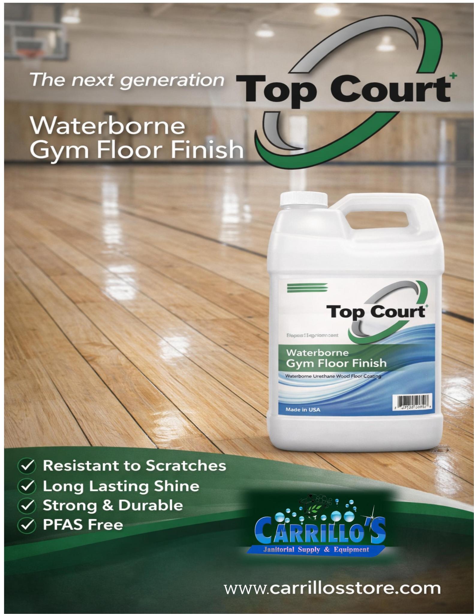 Top Court Gym floor finish  2 x 2.5 Gal