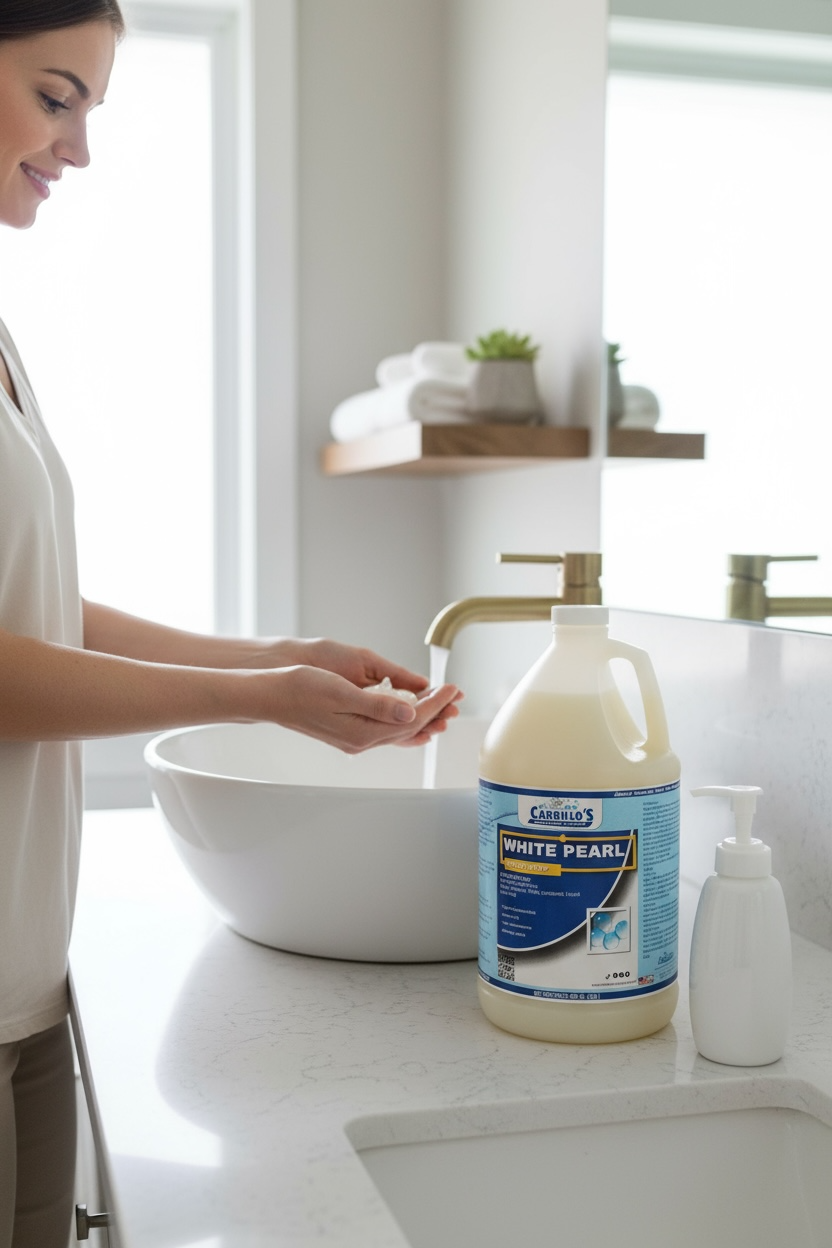 White Pearl Frag. Free Dye and Fragance Free pure All Natural,Thick Lotionized, Liquid Hand soap