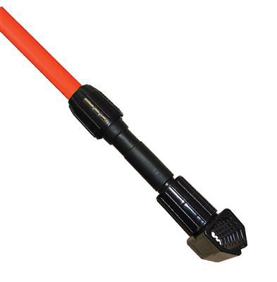 ORANGE 1" X 60" PLASTIC GRIPPER STYLE WET MOP HANDLE -  FIBERGLASS HANDLE/EA